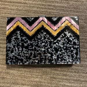 Zara lucite clutch